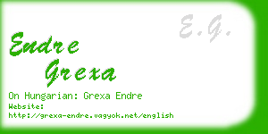 endre grexa business card